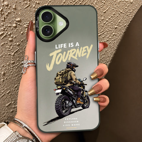 iPhone 17 Cover - Beyond The Asphalt Series - Lightweight Frosted Pearl Finish Anti-Fingerprint Shockproof Soft Borders Case
