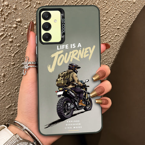 Samsung Galaxy A25 5G Cover - Beyond The Asphalt Series - Lightweight Frosted Pearl Finish Anti-Fingerprint Shockproof Soft Borders Case