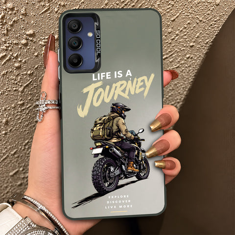 Samsung Galaxy A15 5G Cover - Beyond The Asphalt Series - Lightweight Frosted Pearl Finish Anti-Fingerprint Shockproof Soft Borders Case