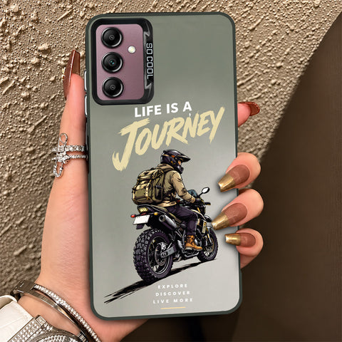 Samsung Galaxy A14 5G Cover - Beyond The Asphalt Series - Lightweight Frosted Pearl Finish Anti-Fingerprint Shockproof Soft Borders Case