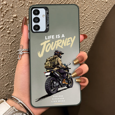Samsung Galaxy A13 5G Cover - Beyond The Asphalt Series - Lightweight Frosted Pearl Finish Anti-Fingerprint Shockproof Soft Borders Case