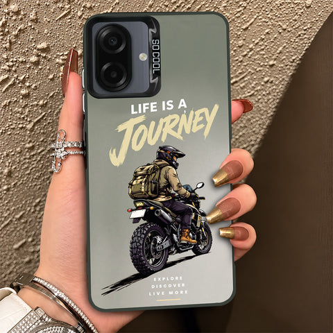 Samsung Galaxy M07 Cover - Beyond The Asphalt Series - Lightweight Frosted Pearl Finish Anti-Fingerprint Shockproof Soft Borders Case