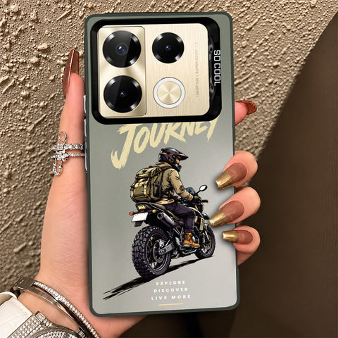 Infinix Note 40 Pro Plus Cover - Beyond The Asphalt Series - Lightweight Frosted Pearl Finish Anti-Fingerprint Shockproof Soft Borders Case