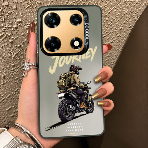 Infinix Note 30 Pro Cover - Beyond The Asphalt Series - Lightweight Frosted Pearl Finish Anti-Fingerprint Shockproof Soft Borders Case