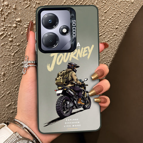 Infinix Hot 30 Play Cover - Beyond The Asphalt Series - Lightweight Frosted Pearl Finish Anti-Fingerprint Shockproof Soft Borders Case