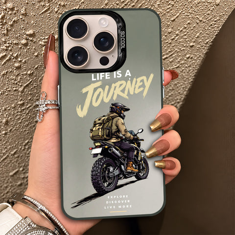 iPhone 16 Pro Max Cover - Beyond The Asphalt Series - Lightweight Frosted Pearl Finish Anti-Fingerprint Shockproof Soft Borders Case