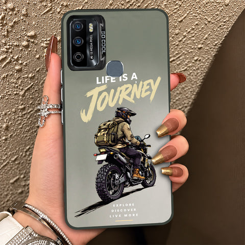 Infinix Hot 9 Play Cover - Beyond The Asphalt Series - Lightweight Frosted Pearl Finish Anti-Fingerprint Shockproof Soft Borders Case