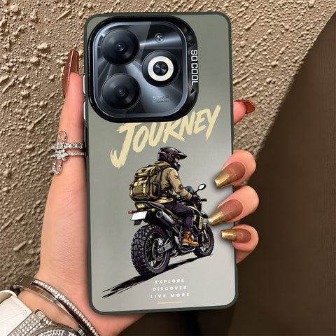 Infinix Hot 40i Cover - Beyond The Asphalt Series - Lightweight Frosted Pearl Finish Anti-Fingerprint Shockproof Soft Borders Case