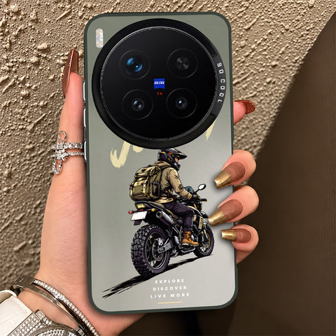 Vivo X300 Pro Cover - Beyond The Asphalt Series - Lightweight Frosted Pearl Finish Anti-Fingerprint Shockproof Soft Borders Case