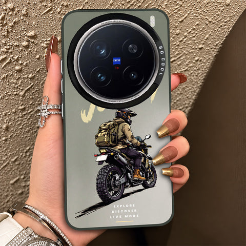 Vivo X200 Pro Cover - Beyond The Asphalt Series - Lightweight Frosted Pearl Finish Anti-Fingerprint Shockproof Soft Borders Case