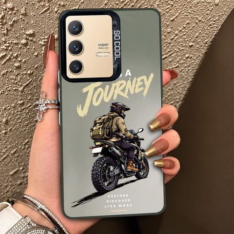 Vivo V23 5G Cover - Beyond The Asphalt Series - Lightweight Frosted Pearl Finish Anti-Fingerprint Shockproof Soft Borders Case