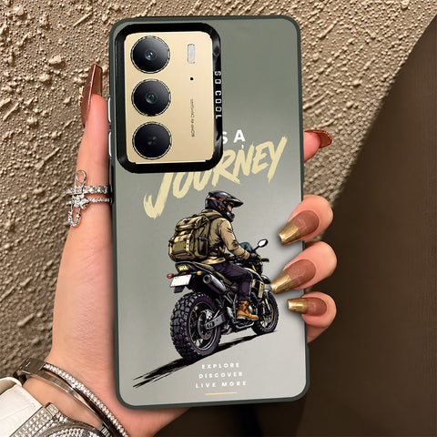 Realme C75x Cover - Beyond The Asphalt Series - Lightweight Frosted Pearl Finish Anti-Fingerprint Shockproof Soft Borders Case