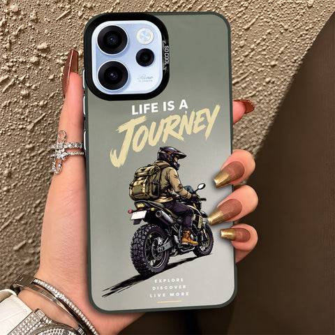 Oppo Reno 15F Cover - Beyond The Asphalt Series - Lightweight Frosted Pearl Finish Anti-Fingerprint Shockproof Soft Borders Case