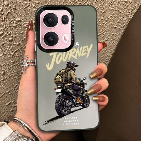 Oppo Reno 13 Pro Cover - Beyond The Asphalt Series - Lightweight Frosted Pearl Finish Anti-Fingerprint Shockproof Soft Borders Case