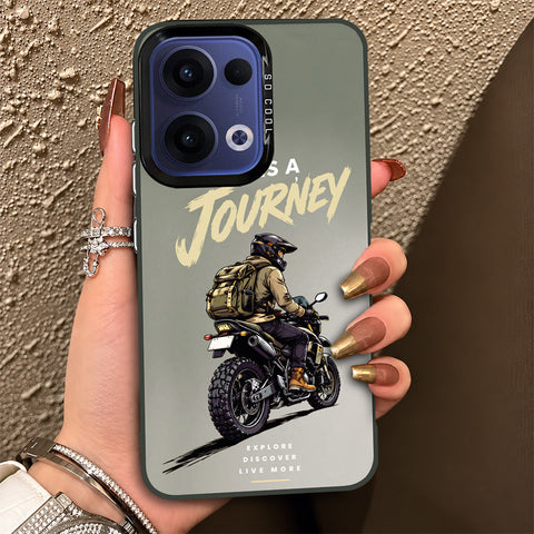 Oppo Reno 13 Cover - Beyond The Asphalt Series - Lightweight Frosted Pearl Finish Anti-Fingerprint Shockproof Soft Borders Case