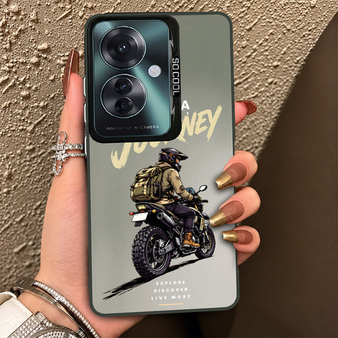 Oppo Reno 11F 5G Cover - Beyond The Asphalt Series - Lightweight Frosted Pearl Finish Anti-Fingerprint Shockproof Soft Borders Case