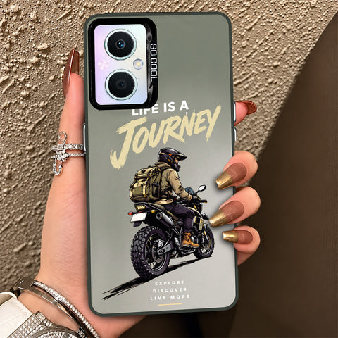 Oppo Reno 7 Lite Cover - Beyond The Asphalt Series - Lightweight Frosted Pearl Finish Anti-Fingerprint Shockproof Soft Borders Case