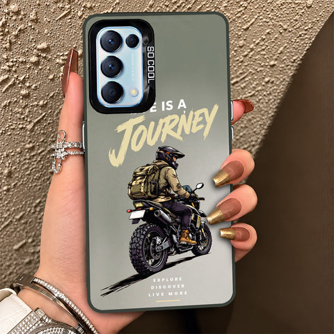 Oppo Reno 5 4G Cover - Beyond The Asphalt Series - Lightweight Frosted Pearl Finish Anti-Fingerprint Shockproof Soft Borders Case