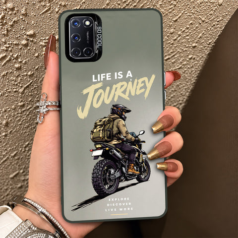 Oppo A72 Cover - Beyond The Asphalt Series - Lightweight Frosted Pearl Finish Anti-Fingerprint Shockproof Soft Borders Case