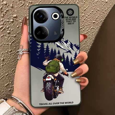 Tecno Camon 20 Cover - Beyond The Asphalt Series - Lightweight Frosted Pearl Finish Anti-Fingerprint Shockproof Soft Borders Case