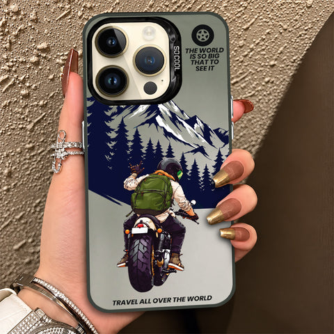 iPhone 14 Pro Cover - Beyond The Asphalt Series - Lightweight Frosted Pearl Finish Anti-Fingerprint Shockproof Soft Borders Case