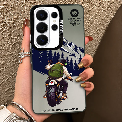 Samsung Galaxy S26 Ultra Cover - Beyond The Asphalt Series - Lightweight Frosted Pearl Finish Anti-Fingerprint Shockproof Soft Borders Case
