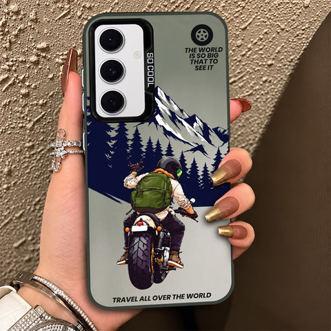 Samsung Galaxy S24 Cover - Beyond The Asphalt Series - Lightweight Frosted Pearl Finish Anti-Fingerprint Shockproof Soft Borders Case