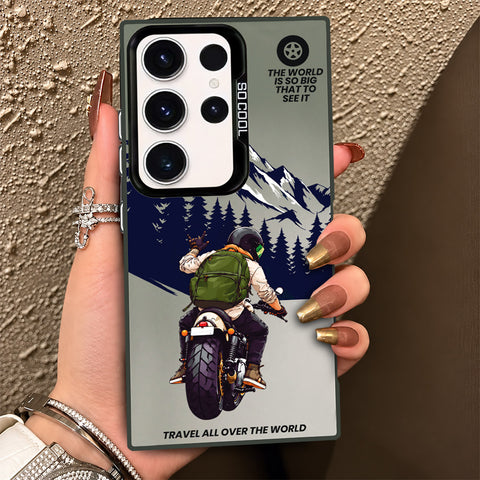 Samsung Galaxy S23 Ultra 5G Cover - Beyond The Asphalt Series - Lightweight Frosted Pearl Finish Anti-Fingerprint Shockproof Soft Borders Case