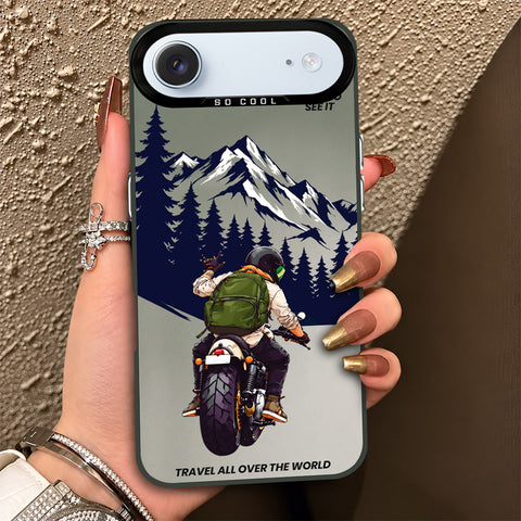 iPhone 17 Air Cover - Beyond The Asphalt Series - Lightweight Frosted Pearl Finish Anti-Fingerprint Shockproof Soft Borders Case