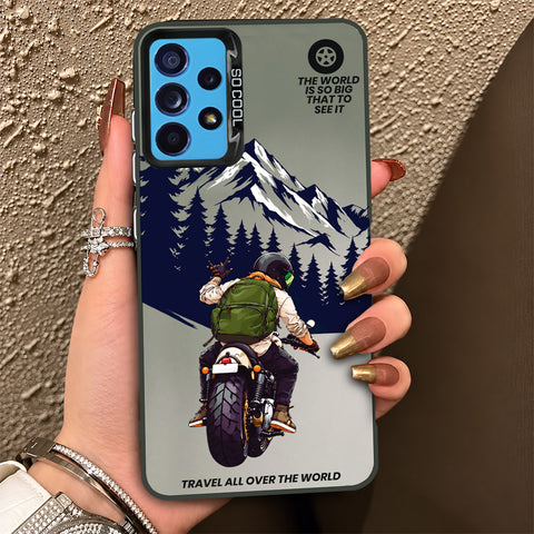 Samsung Galaxy A52 Cover - Beyond The Asphalt Series - Lightweight Frosted Pearl Finish Anti-Fingerprint Shockproof Soft Borders Case