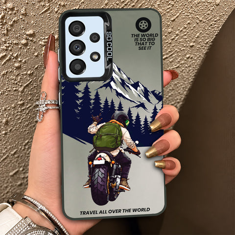 Samsung Galaxy A33 5G Cover - Beyond The Asphalt Series - Lightweight Frosted Pearl Finish Anti-Fingerprint Shockproof Soft Borders Case