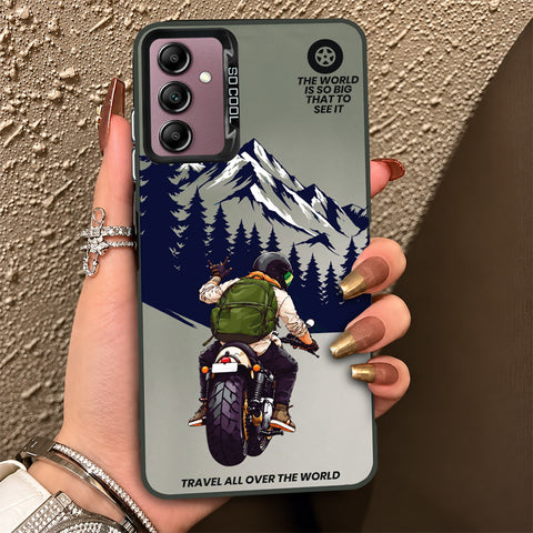 Samsung Galaxy A14 5G Cover - Beyond The Asphalt Series - Lightweight Frosted Pearl Finish Anti-Fingerprint Shockproof Soft Borders Case