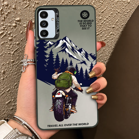Samsung Galaxy A13 5G Cover - Beyond The Asphalt Series - Lightweight Frosted Pearl Finish Anti-Fingerprint Shockproof Soft Borders Case