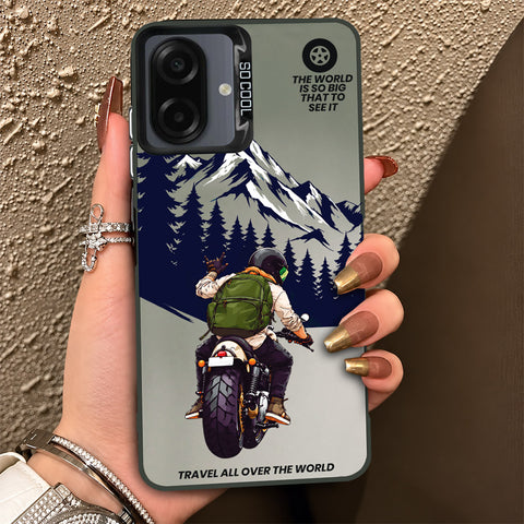 Samsung Galaxy M07 Cover - Beyond The Asphalt Series - Lightweight Frosted Pearl Finish Anti-Fingerprint Shockproof Soft Borders Case