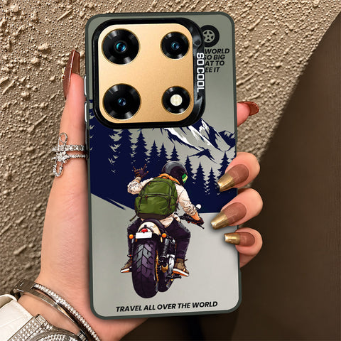 Infinix Note 30 Pro Cover - Beyond The Asphalt Series - Lightweight Frosted Pearl Finish Anti-Fingerprint Shockproof Soft Borders Case