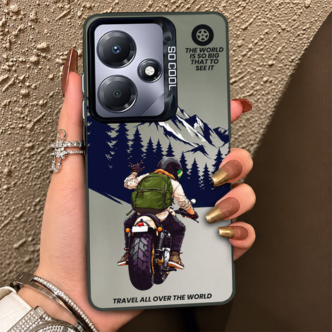 Infinix Hot 30 Play Cover - Beyond The Asphalt Series - Lightweight Frosted Pearl Finish Anti-Fingerprint Shockproof Soft Borders Case