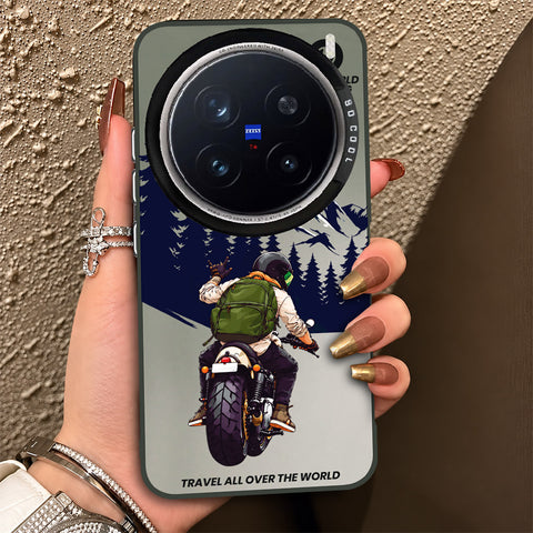 Vivo X200 Pro Cover - Beyond The Asphalt Series - Lightweight Frosted Pearl Finish Anti-Fingerprint Shockproof Soft Borders Case