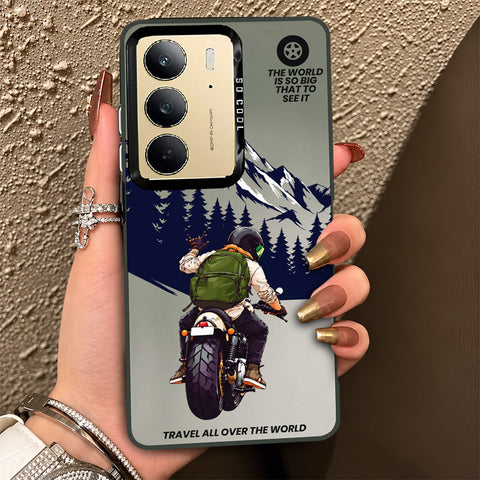 Realme C75x Cover - Beyond The Asphalt Series - Lightweight Frosted Pearl Finish Anti-Fingerprint Shockproof Soft Borders Case