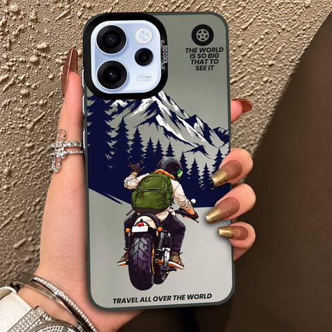 Oppo Reno 15F Cover - Beyond The Asphalt Series - Lightweight Frosted Pearl Finish Anti-Fingerprint Shockproof Soft Borders Case