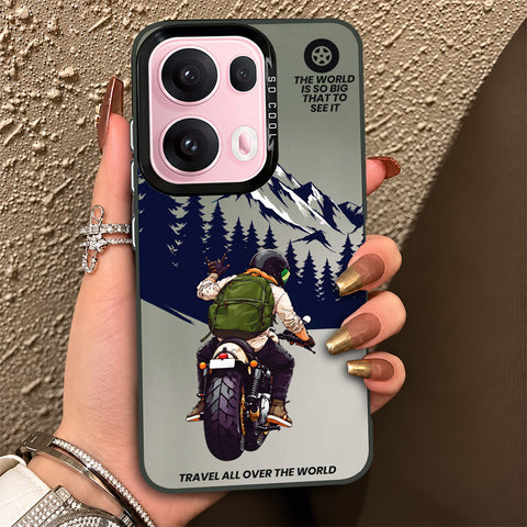 Oppo Reno 13 Pro Cover - Beyond The Asphalt Series - Lightweight Frosted Pearl Finish Anti-Fingerprint Shockproof Soft Borders Case