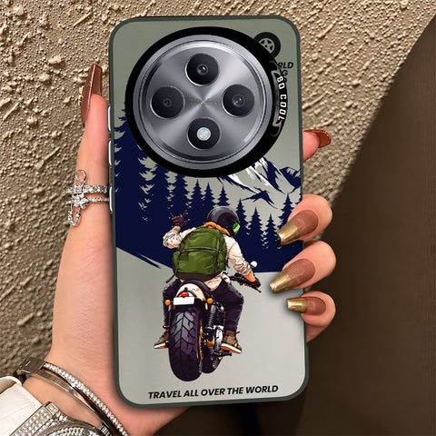 Oppo Reno 12F Cover - Beyond The Asphalt Series - Lightweight Frosted Pearl Finish Anti-Fingerprint Shockproof Soft Borders Case