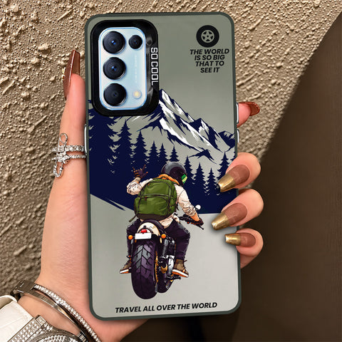 Oppo Reno 5 4G Cover - Beyond The Asphalt Series - Lightweight Frosted Pearl Finish Anti-Fingerprint Shockproof Soft Borders Case