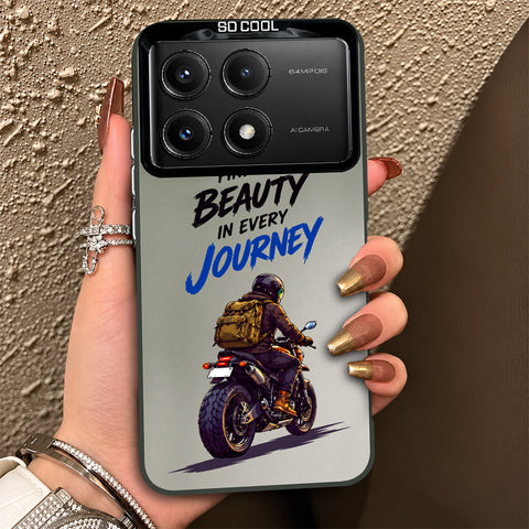 Xiaomi Redmi K70E Cover - Beyond The Asphalt Series - Lightweight Frosted Pearl Finish Anti-Fingerprint Shockproof Soft Borders Case