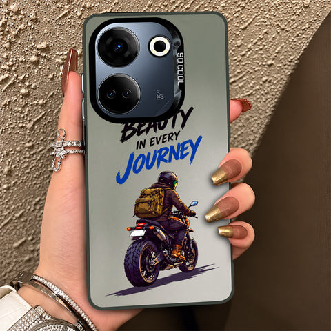Tecno Camon 20 Cover - Beyond The Asphalt Series - Lightweight Frosted Pearl Finish Anti-Fingerprint Shockproof Soft Borders Case