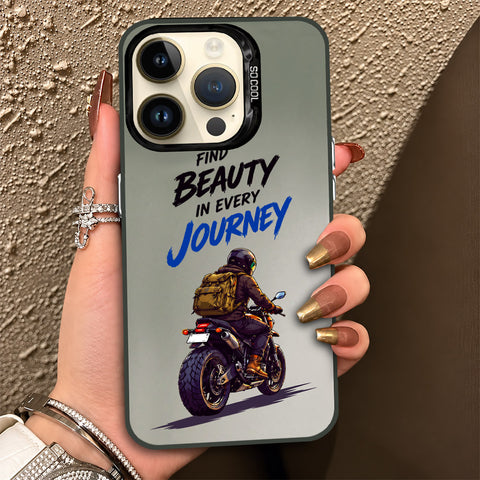 iPhone 14 Pro Max Cover - Beyond The Asphalt Series - Lightweight Frosted Pearl Finish Anti-Fingerprint Shockproof Soft Borders Case