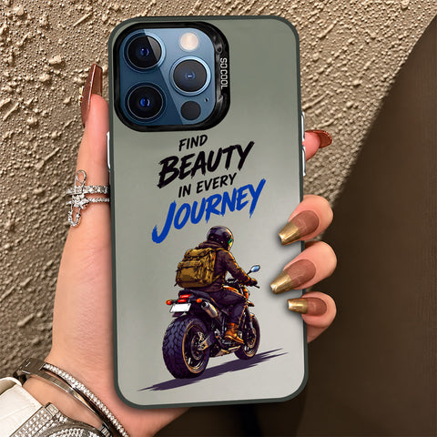iPhone 12 Pro Max Cover - Beyond The Asphalt Series - Lightweight Frosted Pearl Finish Anti-Fingerprint Shockproof Soft Borders Case