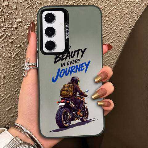 Samsung Galaxy S24 FE Cover - Beyond The Asphalt Series - Lightweight Frosted Pearl Finish Anti-Fingerprint Shockproof Soft Borders Case