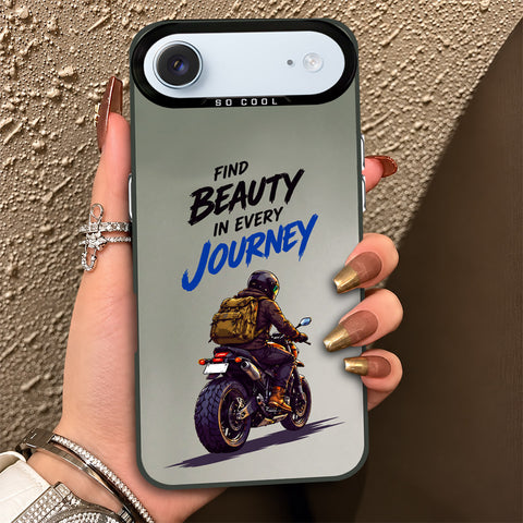 iPhone 17 Air Cover - Beyond The Asphalt Series - Lightweight Frosted Pearl Finish Anti-Fingerprint Shockproof Soft Borders Case