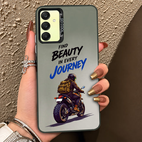 Samsung Galaxy A25 5G Cover - Beyond The Asphalt Series - Lightweight Frosted Pearl Finish Anti-Fingerprint Shockproof Soft Borders Case