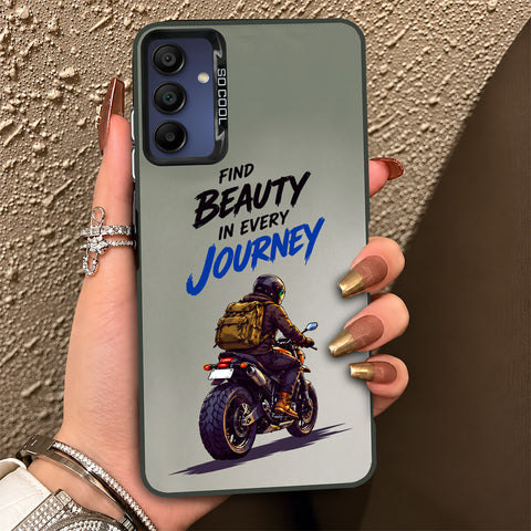 Samsung Galaxy A15 5G Cover - Beyond The Asphalt Series - Lightweight Frosted Pearl Finish Anti-Fingerprint Shockproof Soft Borders Case